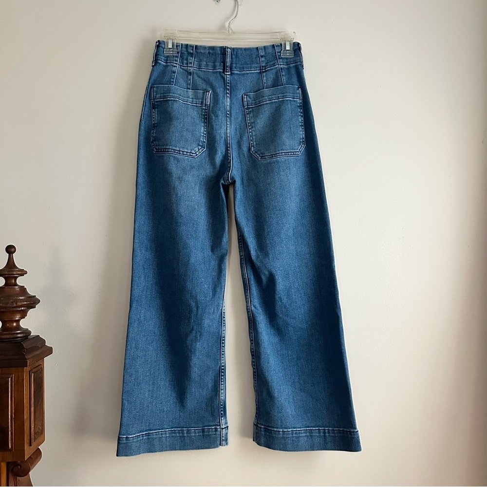 Maeve • The Colette Crop High-Rise Wide-Leg Jeans - Picture 4 of 8
